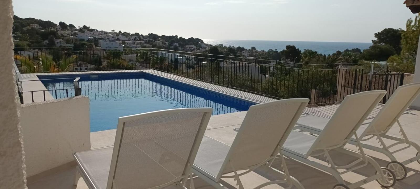 Meerblick Villa Mit Terrasse, Pool Und Kostenlosen Wlan Neu Renoviert Benissa Eksteriør billede